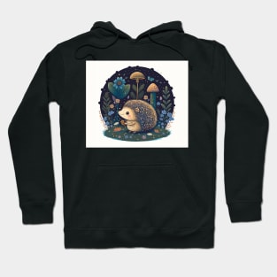 Hedgehog Fairy Tale Scene Hoodie